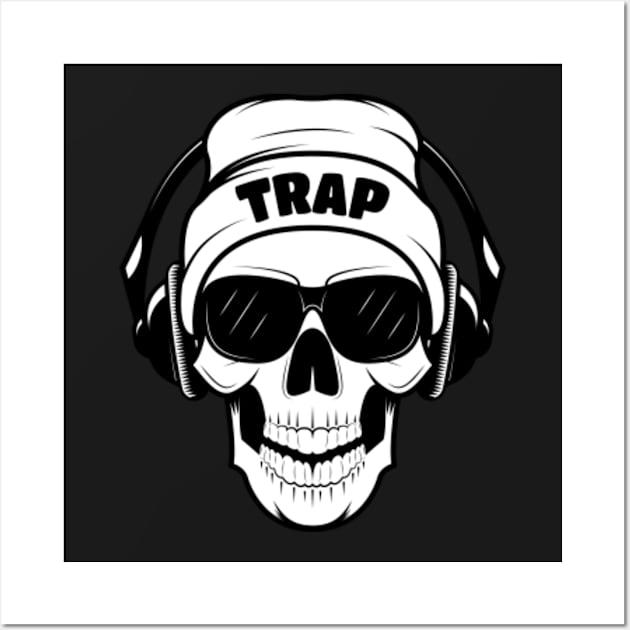 Trap Skull Wall Art by sqwear